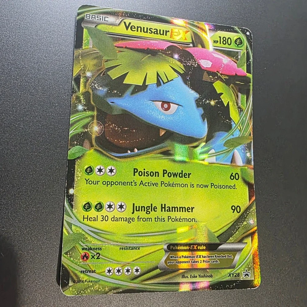 Venusaur EX XY28 Black Star Promo Holo Vintage Era Pokemon Card NM